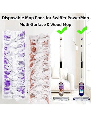 Recargas de almohadillas de limpieza PowerMop 10 unidades Multi-Superficie