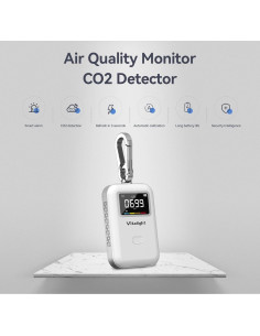 Mini Monitor de CO2 Vitalight, Calidad del Aire Portátil 900mAh 2