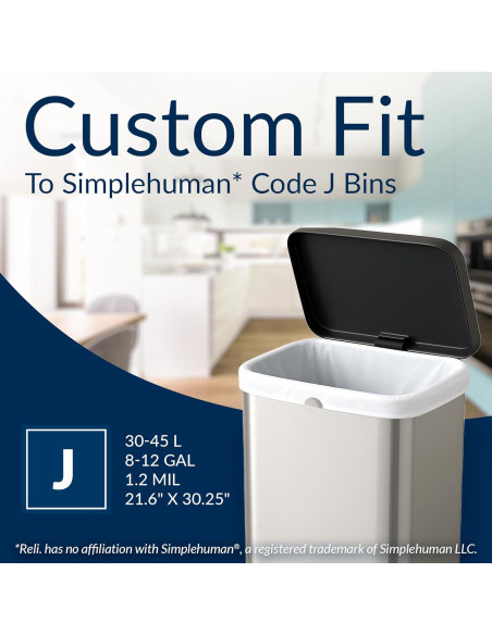 Bolsas de Basura Reli. SuperFit Código J - 60 Unidades 45L