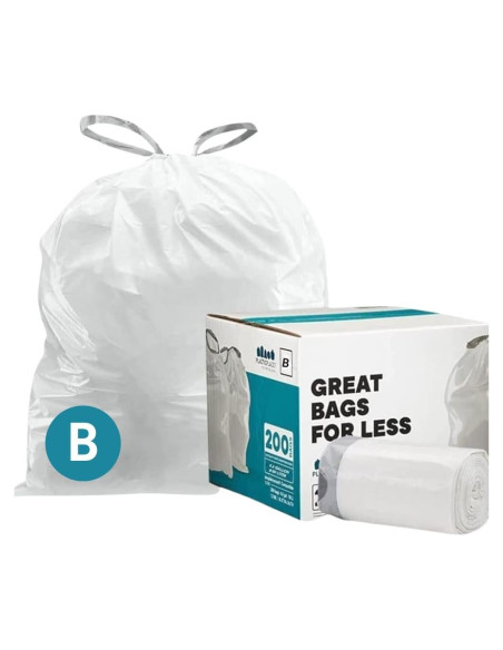 Bolsas de Basura Plasticplace Código B 200 Unidades 6 Litros