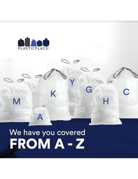 Bolsas de Basura Plasticplace Código B 200 Unidades 6 Litros