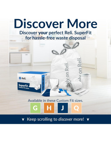 Bolsas de Basura Reli. SuperFit Código H - 60 Unidades 34.1L