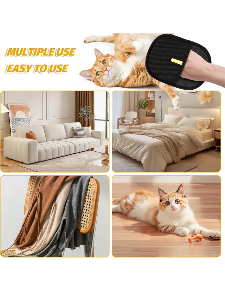 Guantes de Aseo Doble Cara Xorim para Mascotas - 2 Piezas