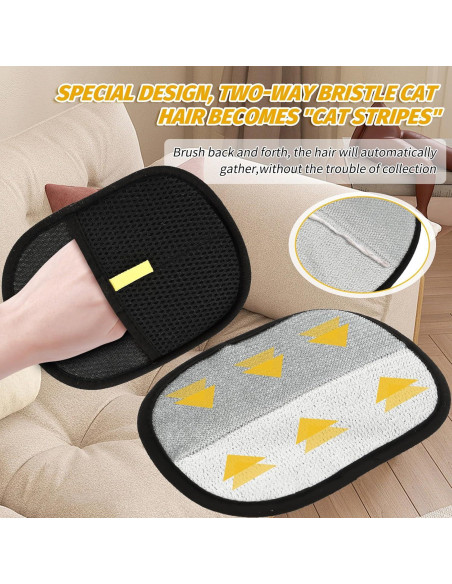 Guantes de Aseo Doble Cara Xorim para Mascotas - 2 Piezas