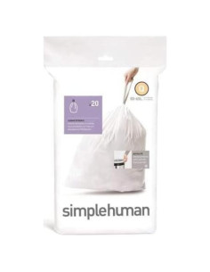 Bolsas de Basura Simplehuman Tamaño Q 50-65L Paquete 20