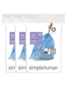 Bolsas de Basura 20L simplehuman Azul - 60 Unidades Originales