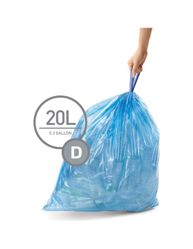 Bolsas de Basura 20L simplehuman Azul - 60 Unidades Originales