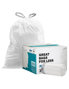 Bolsas de Basura Plasticplace 2.6 Galones 100 Unidades Blancas