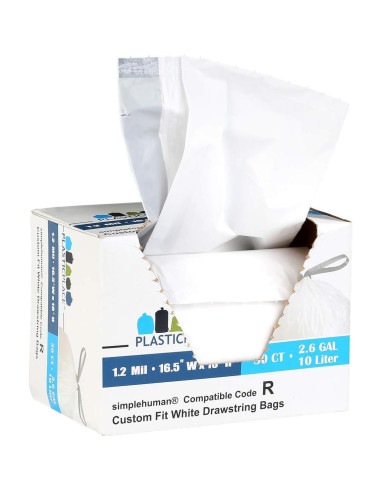 Bolsas de Basura Plasticplace 2.6 Galones 100 Unidades Blancas