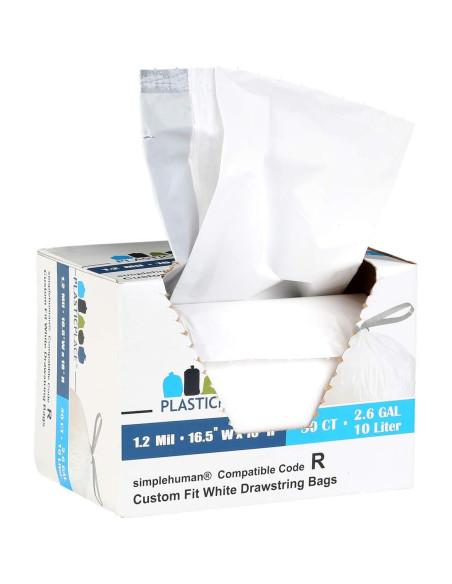 Bolsas de Basura Plasticplace 2.6 Galones 100 Unidades Blancas