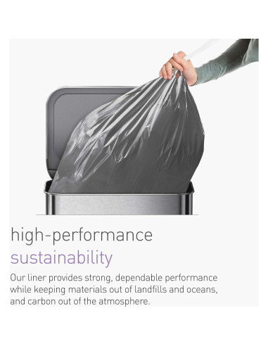 Bolsas de Basura de Cocina simplehuman 13 Galones 40 Unidades