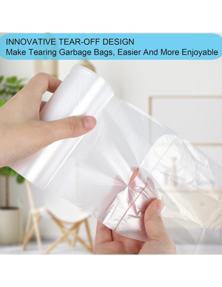 Bolsas de Basura Transparentes SOSOHOME 4.5L 150 Cuentas