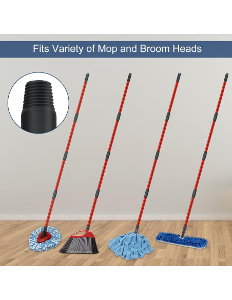 Mango de Mop de Giro Oceda 4 Secciones Ajustable 76-147 cm