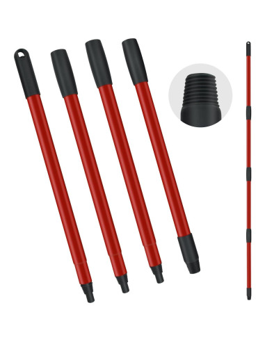 Mango de Mop de Giro Oceda 4 Secciones Ajustable 76-147 cm