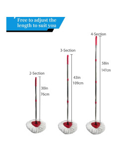 Mango de Reemplazo para Mop O-Cedar Spin Ajustable 76 a 147 cm 2