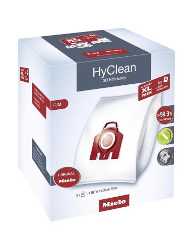 Bolsas de Aspiradora Miele FJM 8x + Filtro HEPA AirClean