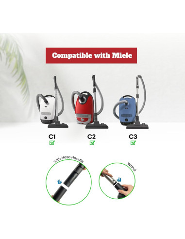 Kit de Accesorios de Aspiradora GHAMADE para Miele C1 C2 C3
