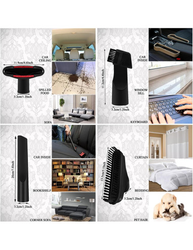 Kit de Accesorios de Aspiradora GHAMADE para Miele C1 C2 C3