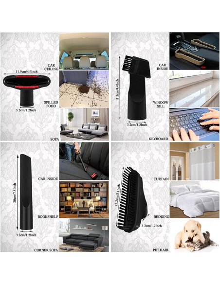 Kit de Accesorios de Aspiradora GHAMADE para Miele C1 C2 C3