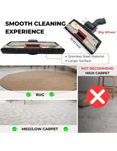 Cabezal de Aspiradora GHAMADE 35MM Compatible Miele Alfombras 2