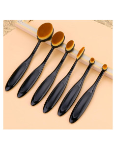 Paquete de 6 Cepillos de Mezcla de Tinta UNIMEIX Marrón