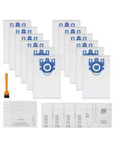 Bolsas de Aspiradora LemonQueen GN 3D Airclean - 12 Pzas + 4 Filtros