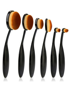 Paquete de 6 Cepillos de Mezcla de Tinta UNIMEIX Marrón 2