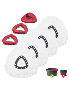 Cabezal de Repuesto O'Cedar Easy Wring - 4 Recargas + 2 Scrubber