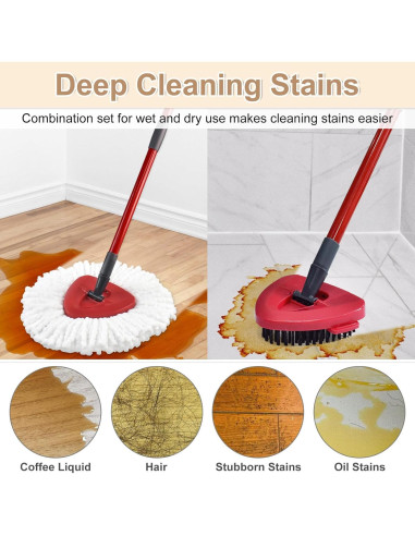 Cabezal de Repuesto O'Cedar Easy Wring - 4 Recargas + 2 Scrubber