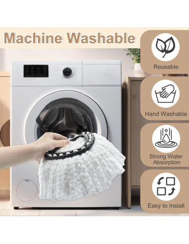 Cabezal de Repuesto O'Cedar Easy Wring - 4 Recargas + 2 Scrubber