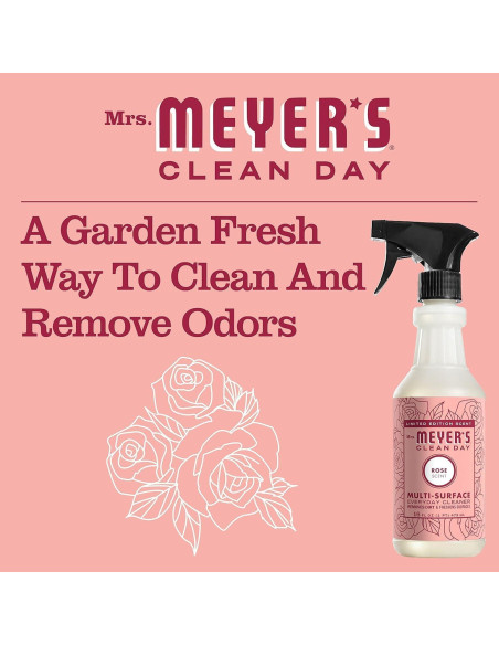 Limpiador Multiusos Mrs. Meyer's Rosa 473 ml - Paquete de 3