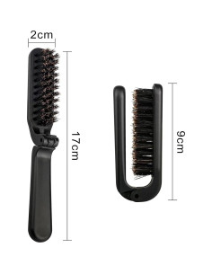 Cepillo Plegable de Cerda de Jabalí Dwuww - Antiestático 2.54cm 2