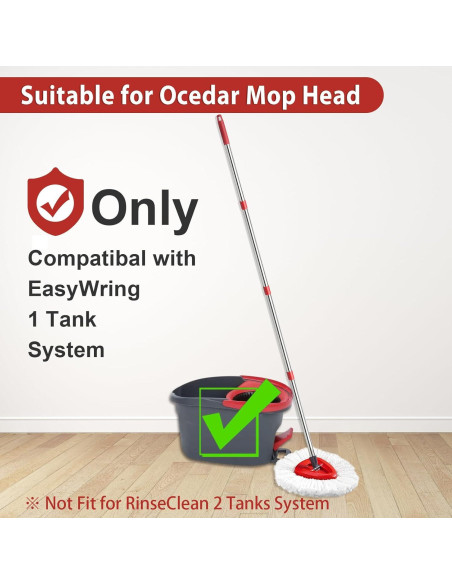 Mango de Reemplazo HiBaBy para Mop Ocedar EasyWring 76-152 cm