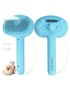 Cepillo de Vapor para Gatos Velupet Zoom, Antiestático, Azul