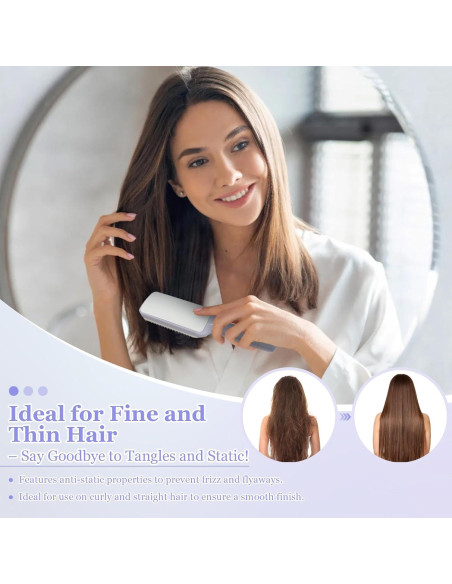 Cepillo de Cabello Autolimpiante Antiestático Genérico 24.89cm