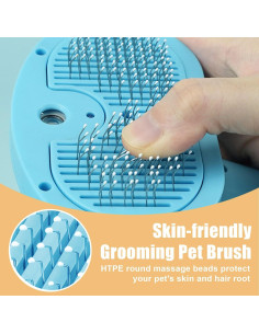 Cepillo de Vapor para Gatos Velupet Zoom, Antiestático, Azul 2