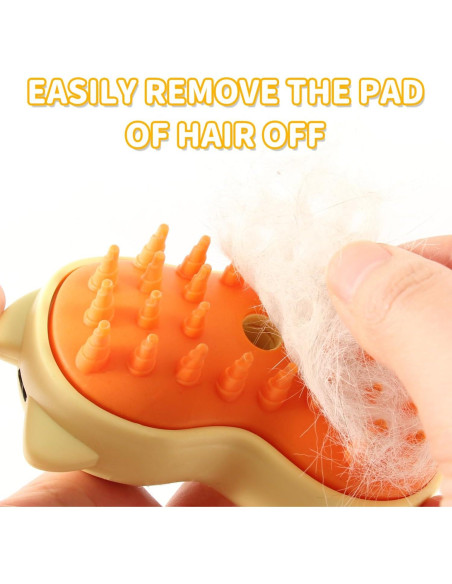 Cepillo Deshedding Autolimpiante Anowbo 3 en 1 para Gatos y Perros