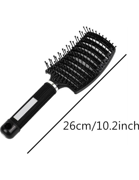 Cepillo de Pelo Curvado AISIBO 26cm 2PCS Anti Frizz Negro/Blanco
