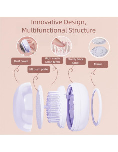 Cepillo de limpieza automática Xinqirity mini púrpura 8.41x5.49cm 2