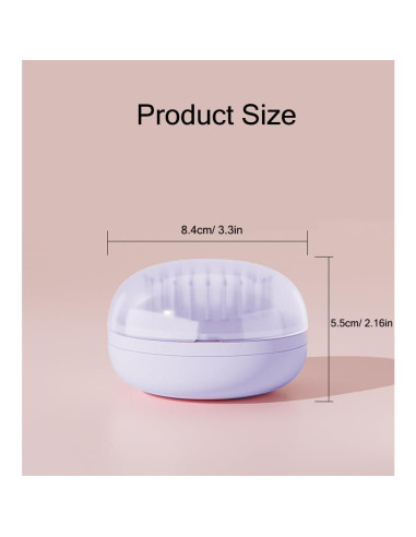 Cepillo de limpieza automática Xinqirity mini púrpura 8.41x5.49cm