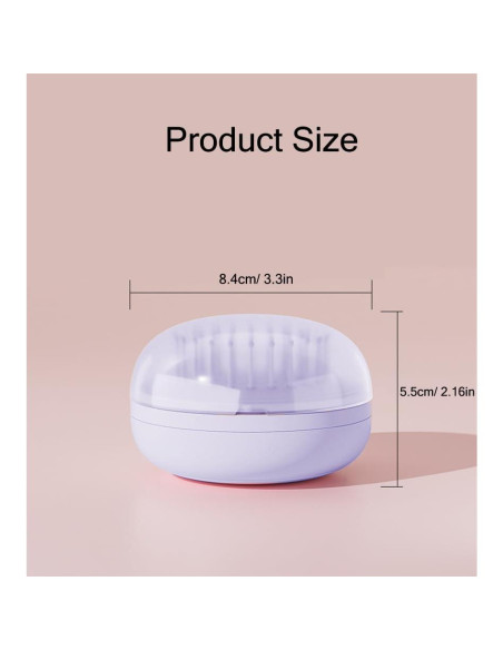 Cepillo de limpieza automática Xinqirity mini púrpura 8.41x5.49cm