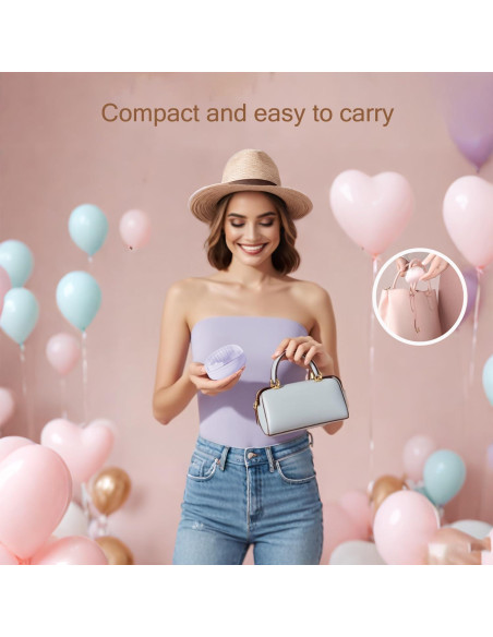 Cepillo de limpieza automática Xinqirity mini púrpura 8.41x5.49cm