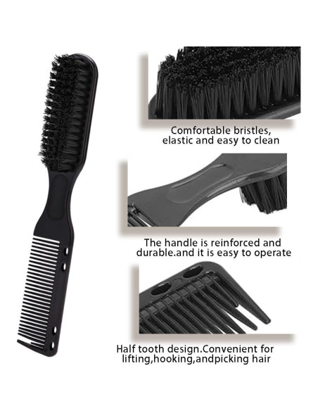 Cepillo de Peluquería 2 en 1 OULIGET Doble Cabeza Negro