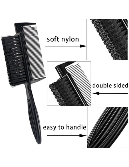 Cepillo de Peluquería 2 en 1 OULIGET Doble Cabeza Negro