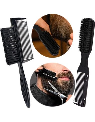 Cepillo de Peluquería 2 en 1 OULIGET Doble Cabeza Negro