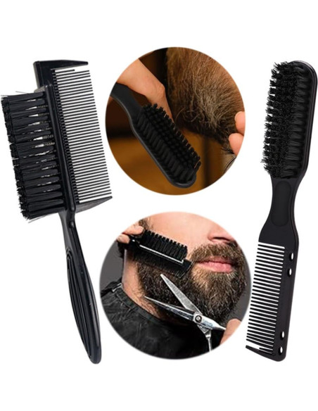 Cepillo de Peluquería 2 en 1 OULIGET Doble Cabeza Negro