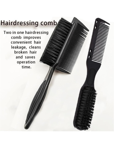 Cepillo de Peluquería 2 en 1 OULIGET Doble Cabeza Negro
