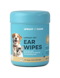 Toallitas Limpiadoras de Oídos Uproot Clean para Mascotas 50ct