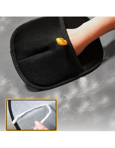 Guantes de Aseo Electroestáticos CZMYCBG para Mascotas - Negro