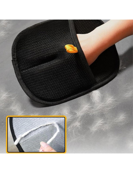 Guantes de Aseo Electroestáticos CZMYCBG para Mascotas - Negro